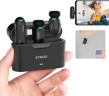 Carregar imagem no visualizador da galeria, Microfone Lapela Sem Fio Bluetooth, Cancelamento de Ruído Magnético