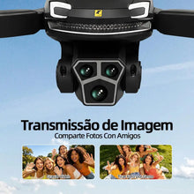Carregar imagem no visualizador da galeria, DLI V88 Pro – Drone 4K FPV WiFi Dobrável, Motor Brushless, Dual Camera, Controle Remoto RC
