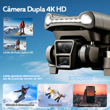Carregar imagem no visualizador da galeria, DLI-Air One Pro – Drone Profissional 4K Dual Camera, FPV WiFi, GPS, Retorno Automático, Dobrável, 2 Baterias, Controle Remoto