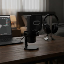 Carregar imagem no visualizador da galeria, Microfone Gamer RGB – USB com Adaptador OTG, Compatível com Celular e PC
