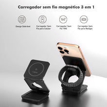 Carregar imagem no visualizador da galeria, Carregador Magnético 3 em 1 Dobrável 25W