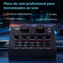 Carregar imagem no visualizador da galeria, Microfone Condensador, Kit Microfone Condensador com Placa de Som e Braço Articulado