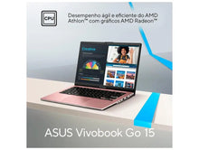 Carregar imagem no visualizador da galeria, ASUS Vivobook Go 15 AMD Athlon 4GB RAM 128GB SSD 15.6" Full HD Windows 11