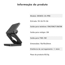 Carregar imagem no visualizador da galeria, Carregador Magnético 3 em 1 Dobrável 25W