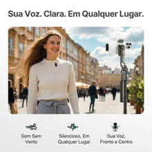 Carregar imagem no visualizador da galeria, Microfone Lapela Sem Fio Bluetooth, Cancelamento de Ruído Magnético
