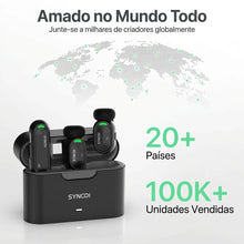 Carregar imagem no visualizador da galeria, Microfone Lapela Sem Fio Bluetooth, Cancelamento de Ruído Magnético
