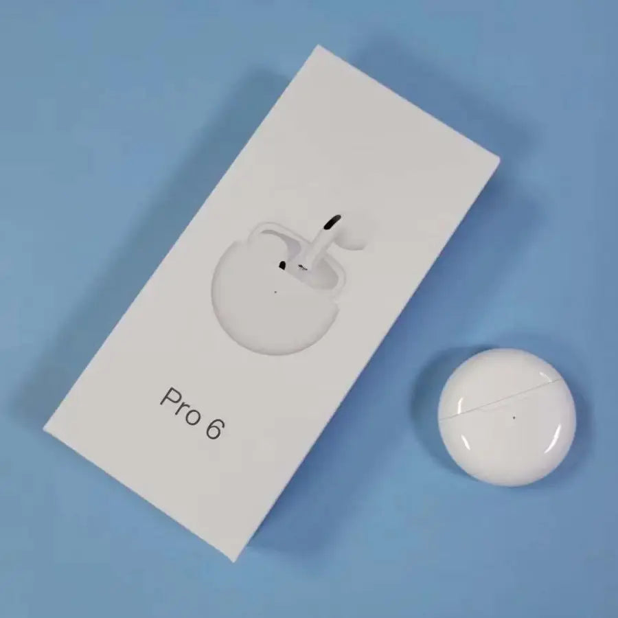 Air Pro 6 TWS – Fone de Ouvido Sem Fio Bluetooth 5.0 com Microfone