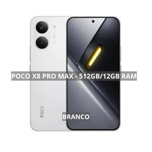 Carregar imagem no visualizador da galeria, Xiaomi Poco X8 Pro Max 5G, 512/12GB, Processador MediaTek Dimensity 9500s,Versão Global , ﻿Bateria 8500 mAh
