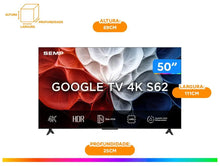Carregar imagem no visualizador da galeria, TCL 50S62 – Smart TV LED 50'' 4K UHD, Google TV, AiPQ, Google Assistente, 3 Entradas HDMI
