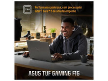 Carregar imagem no visualizador da galeria, ASUS TUF Gaming F16 Intel Core 5 210H 8GB RAM 512GB FHD + Linux NVIDIA GeForce RTX 4050
