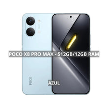 Carregar imagem no visualizador da galeria, Xiaomi Poco X8 Pro Max 5G, 512/12GB, Processador MediaTek Dimensity 9500s,Versão Global , ﻿Bateria 8500 mAh
