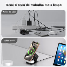 Carregar imagem no visualizador da galeria, Carregador Magnético 3 em 1 Dobrável 25W
