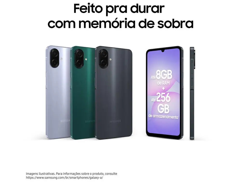 Samsung A07  128GB Preto 4GB RAM 6.7"