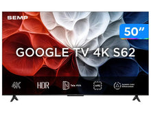 Carregar imagem no visualizador da galeria, TCL 50S62 – Smart TV LED 50'' 4K UHD, Google TV, AiPQ, Google Assistente, 3 Entradas HDMI
